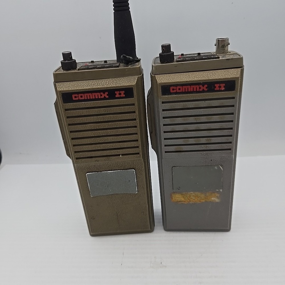 Vintage Comtronix Commx II VHF 2-Way Radio Lot of 2 Parts Repair Only Japan